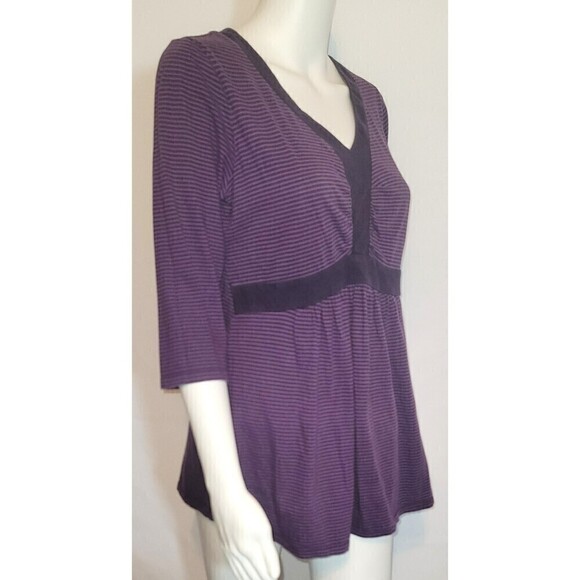Oh Baby by Motherhood Soft Striped Top - Size M - Picture 2 of 11